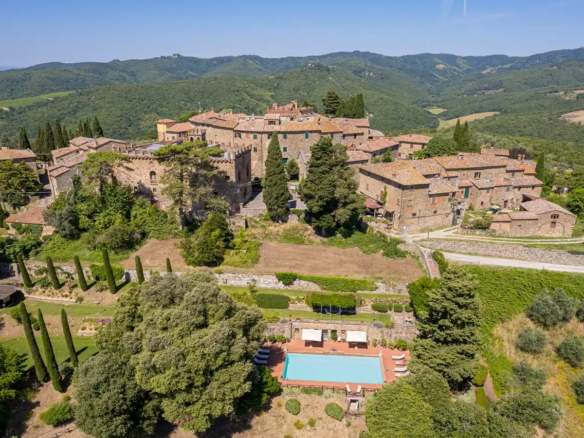 IB 477 Castello Storico Del 1100 Con Splendida Vista Sul Chianti - Bucine