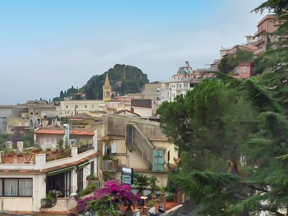 Elegant Panoramic Apartment For Sale In Taormina