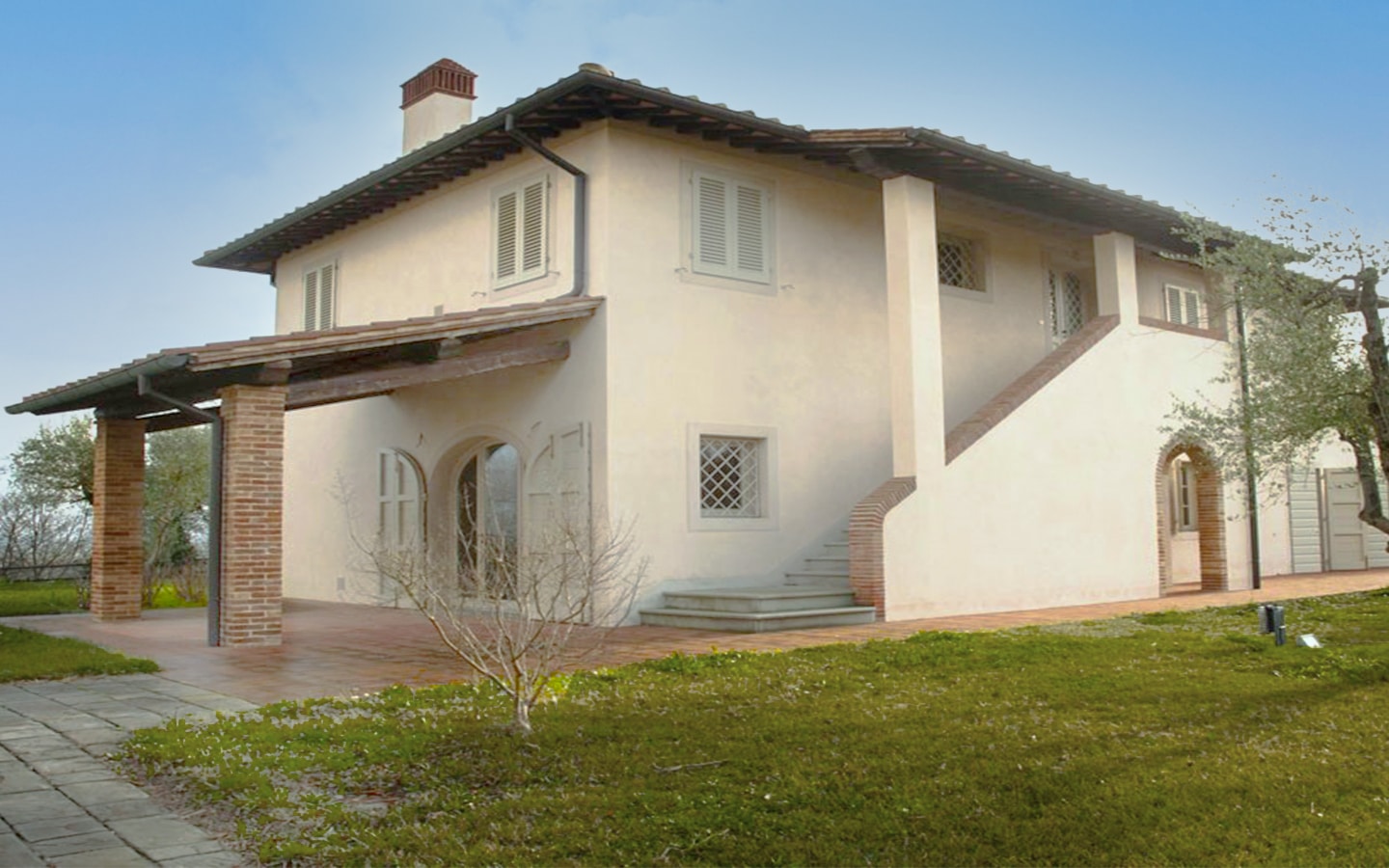 Elegant vastgoedcomplex met zwembad in Palaia