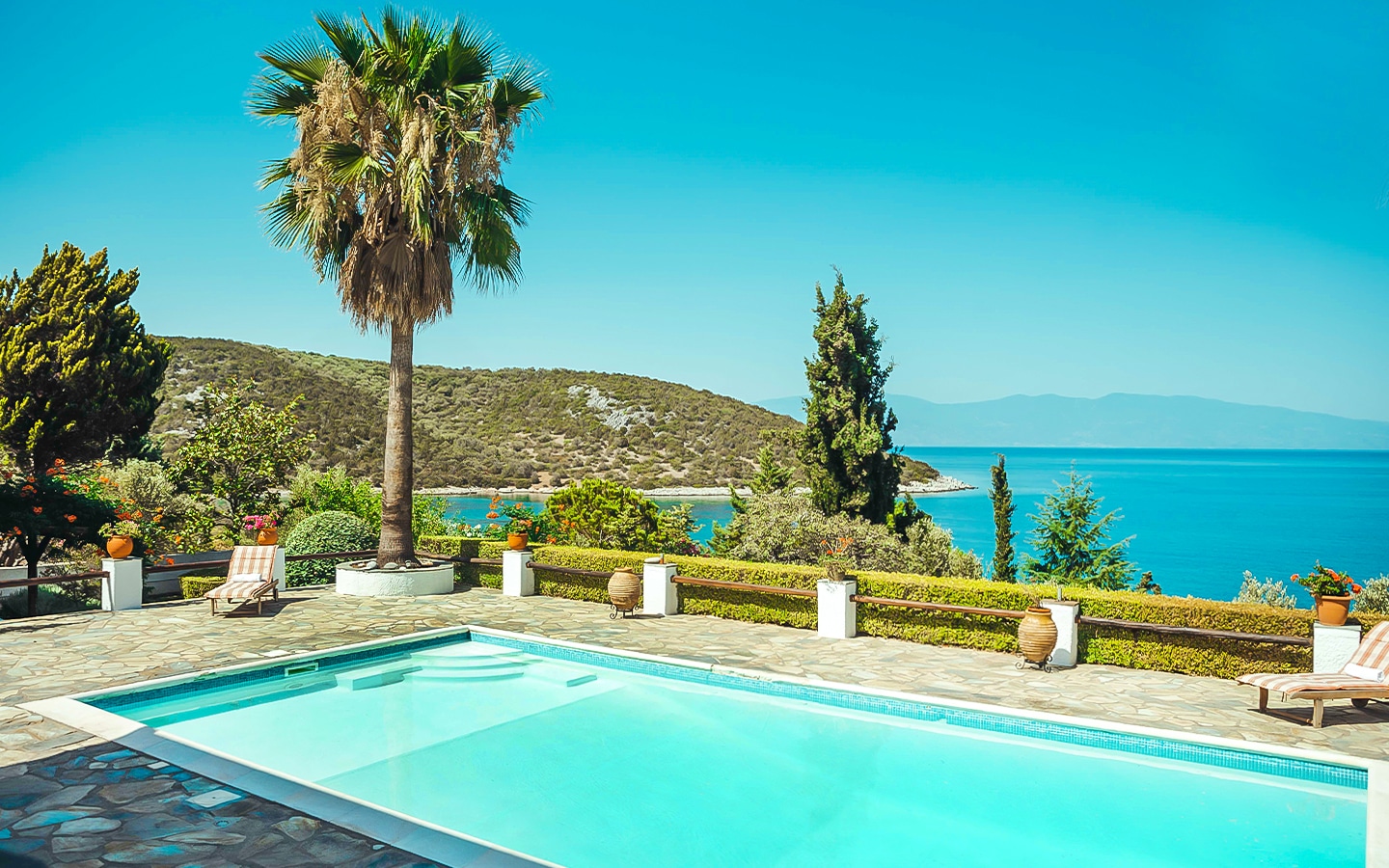 Grundstück am Meer mit Privatstrand - Amaliapoli