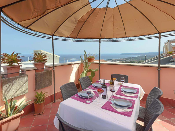 Spacious Panoramic Penthouse For Sale in Taormina