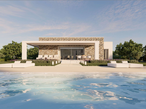 Villa Di Nuova Costruzione Con Piscina A Salve