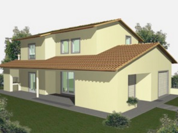 Repräsentative Villa im Bau in den Hügeln von Lucca