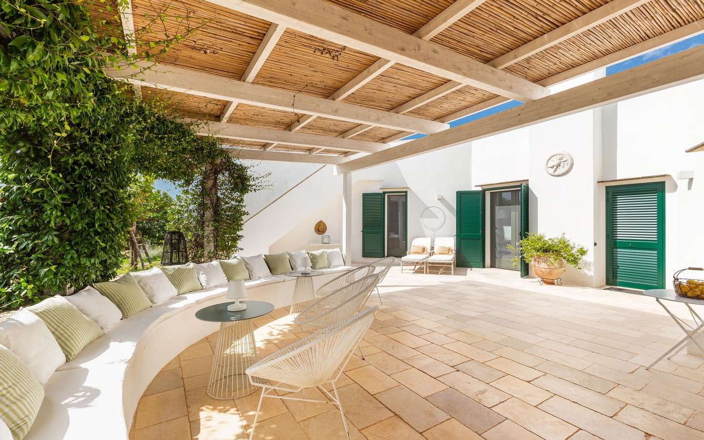 Lussuosa Villa Vista Mare In Collina Con Antica Pajara Ristrutturata A Pescoluse