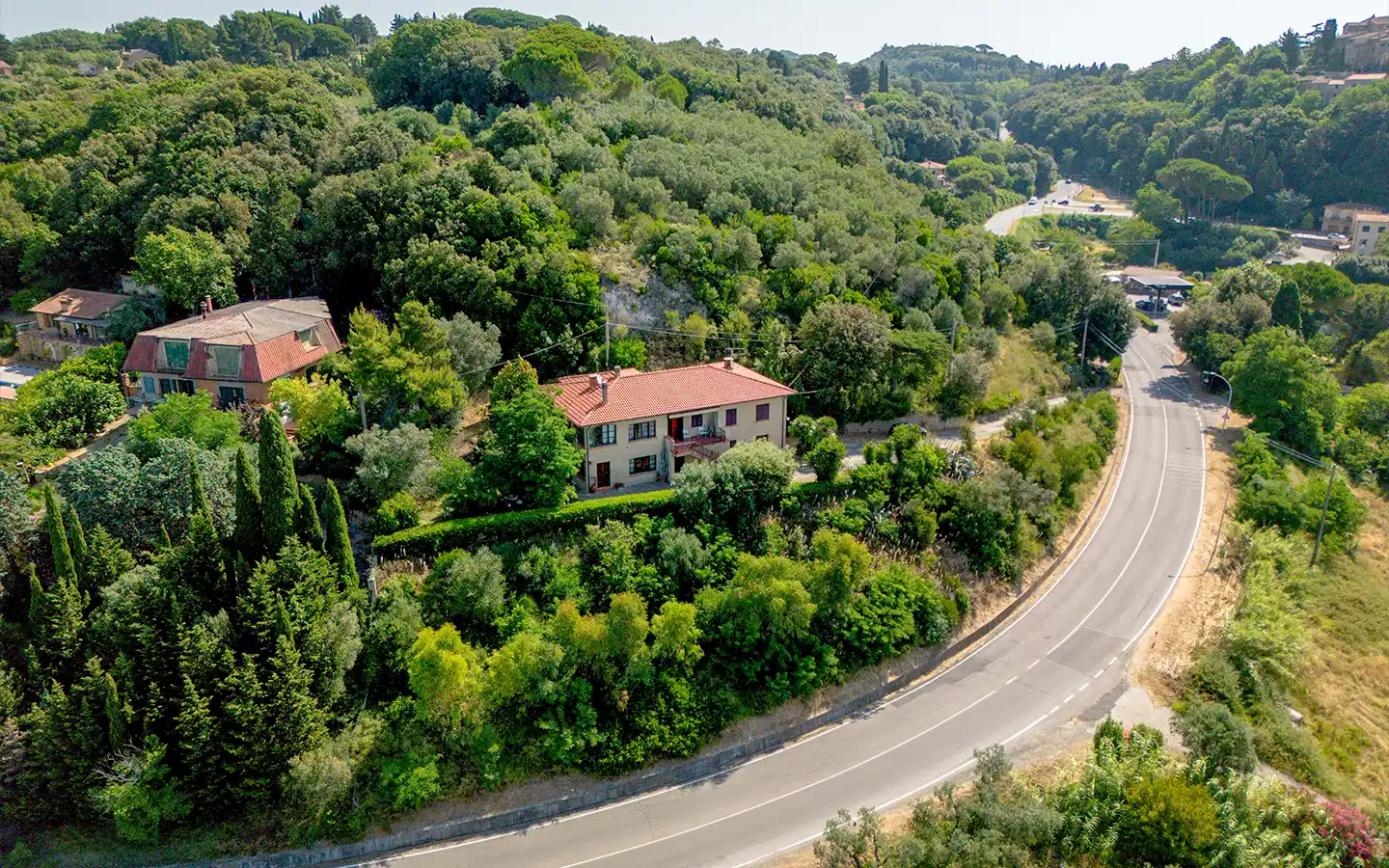 Casale panoramico con vista mare e campagna, a Casale Marittimo