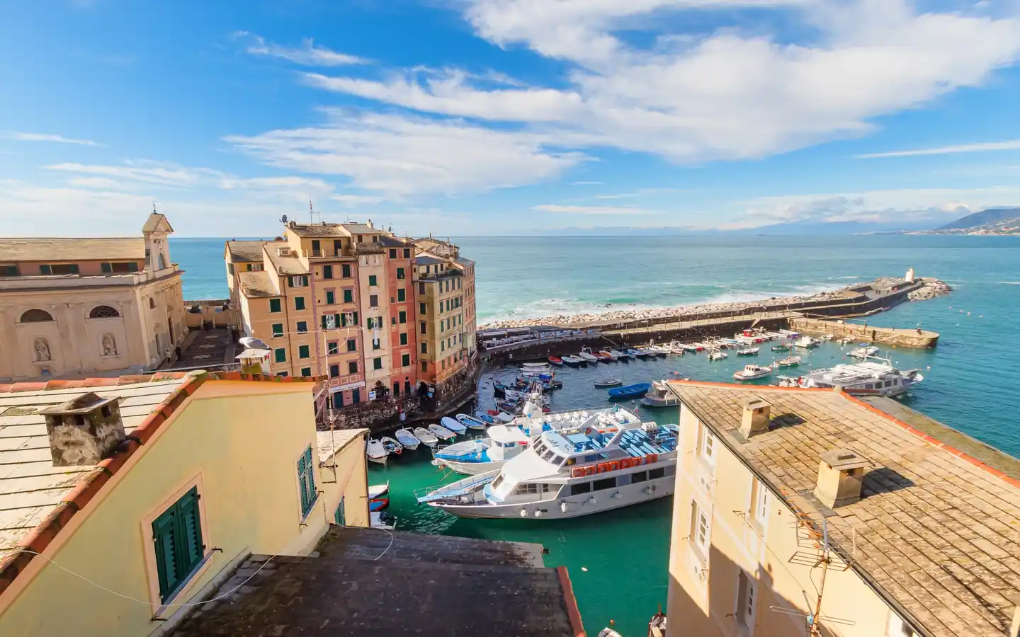 Ekstraordinær leilighet med spektakulær utsikt over Camogli Marina