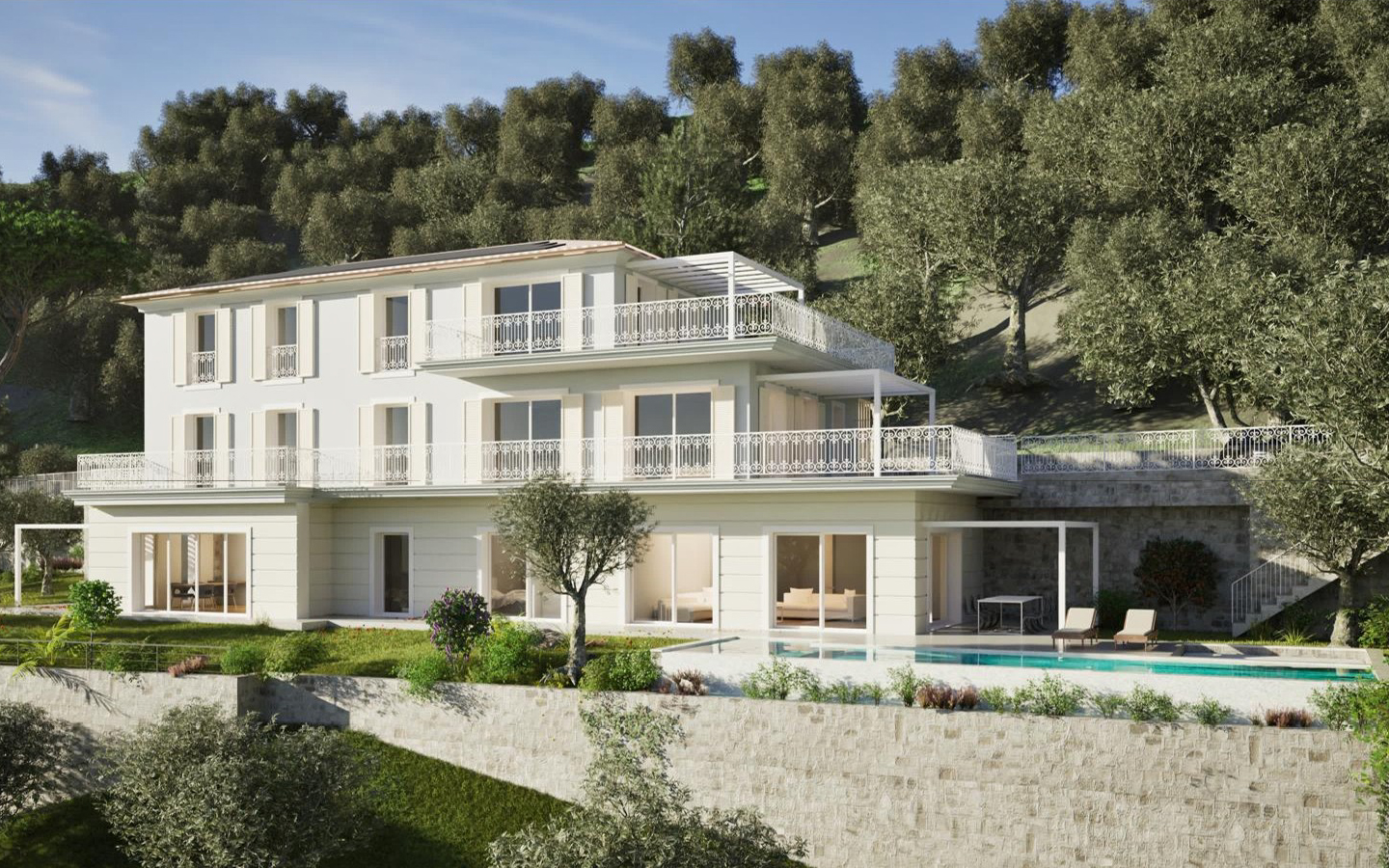 Neugebaute Villa mit Pool und Meerblick auf den Golf der Dichter, Lerici