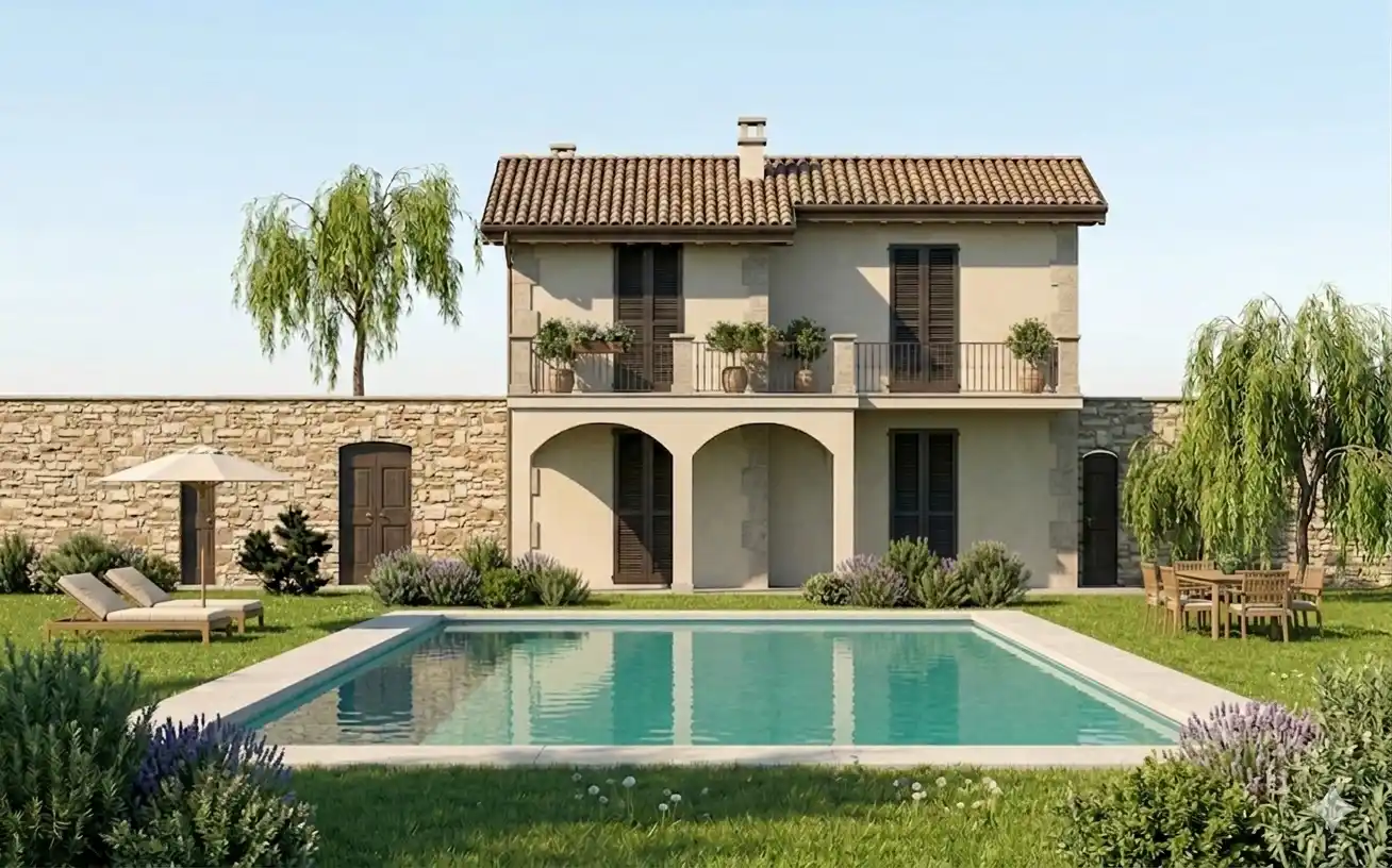IB 852.1 Terreno con progetto approvato villa a Cogorno