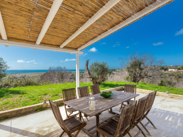 Villa Salentina Med Panorama Havudsigt I Salve